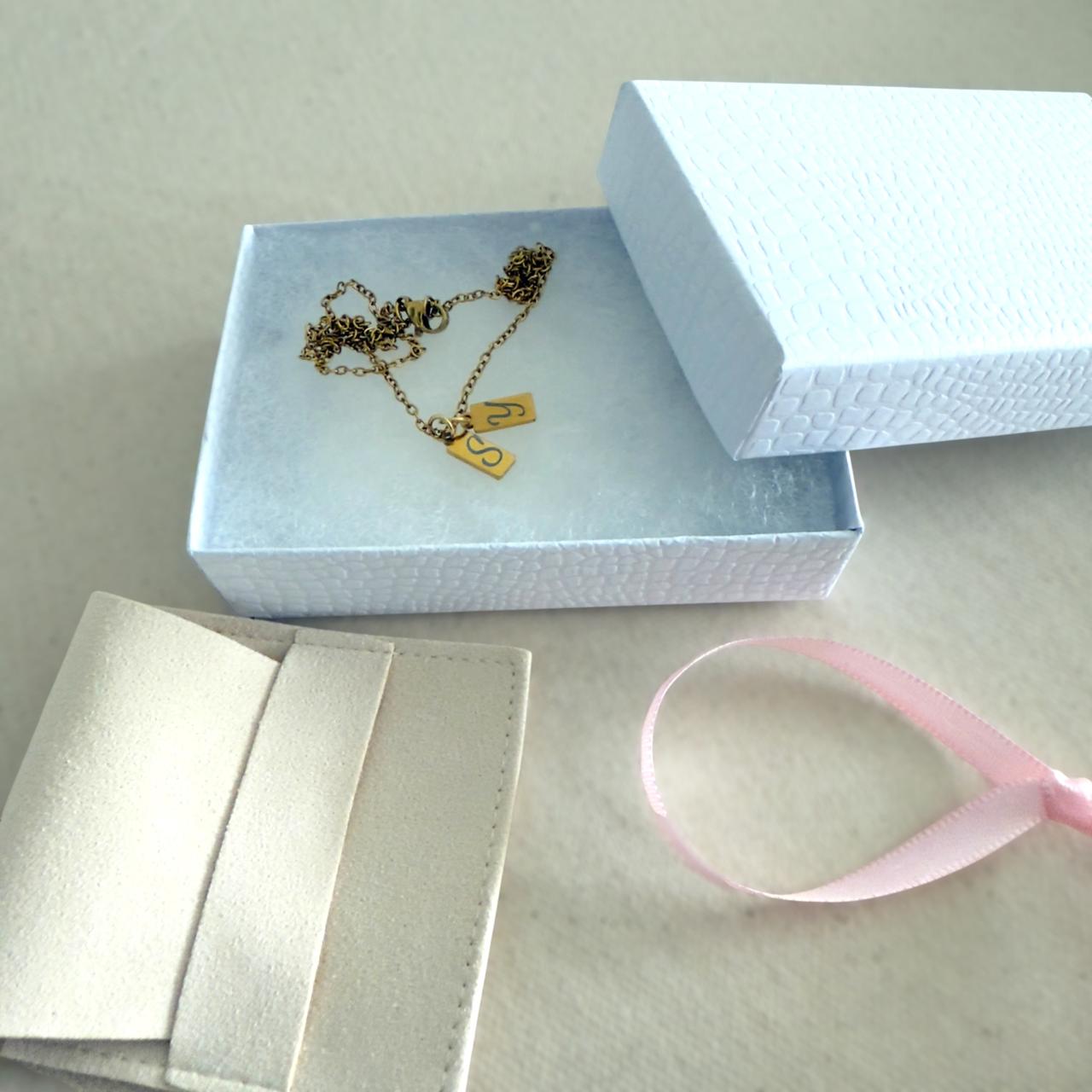 Mini Initial Tag Necklace – Personalized Stainless Steel Pendant